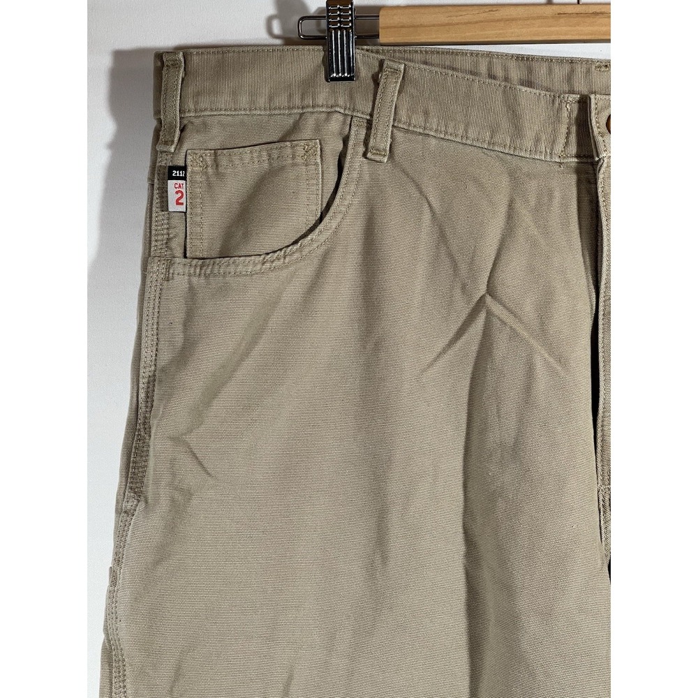 Carhartt Cargo Pants Mens 42x30 Tan FRB 159 Carpenter - Picture 9 of 16